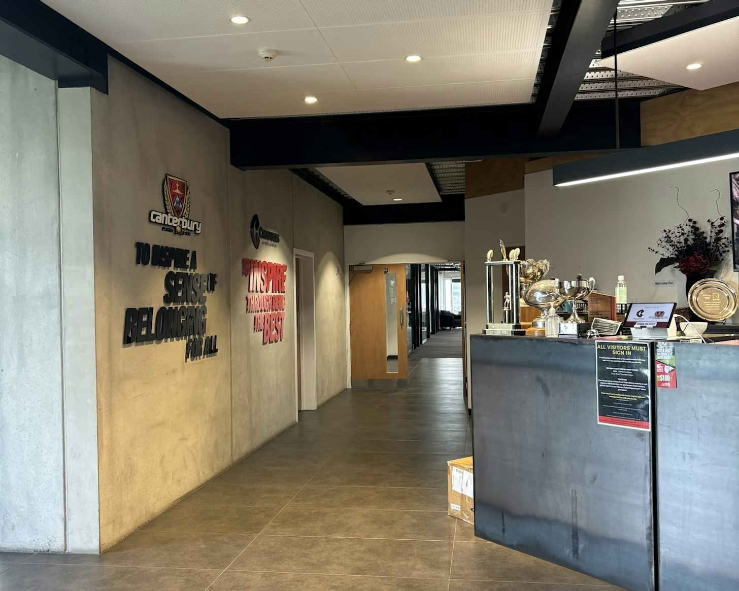 Canterbury Rugby Foyer